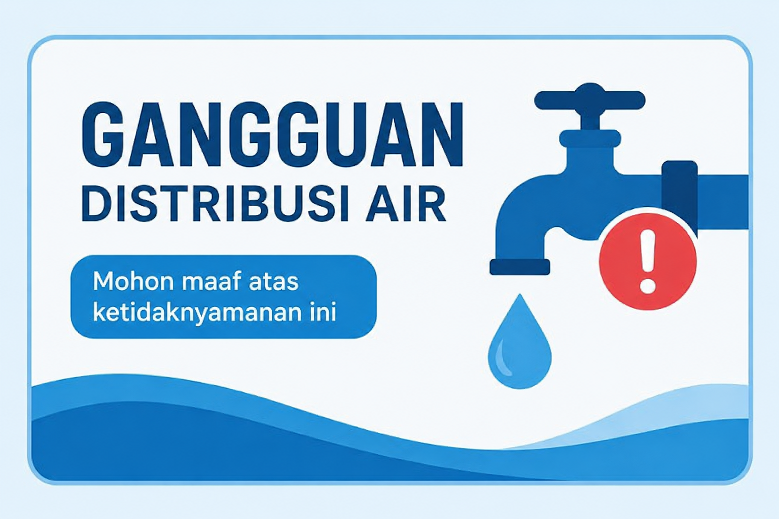 Gangguan Distribusi Air Bersih
